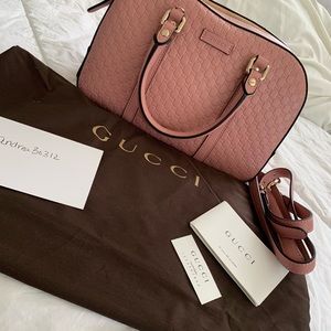 Gucci Microguccissima GG Auth pink crossbody purse